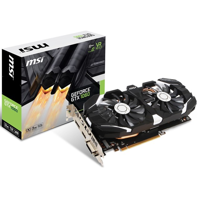MSI GeForce GTX 1060 OC 3GB Graphics Card